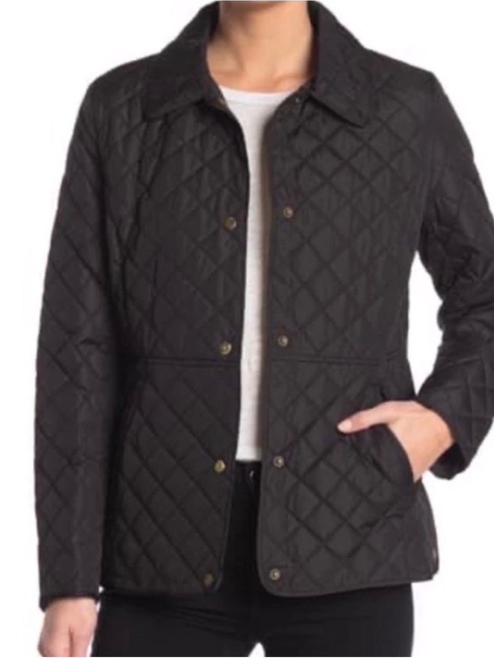 Ralph Lauren Classic Quilted Women's Jacket - Navy Blue